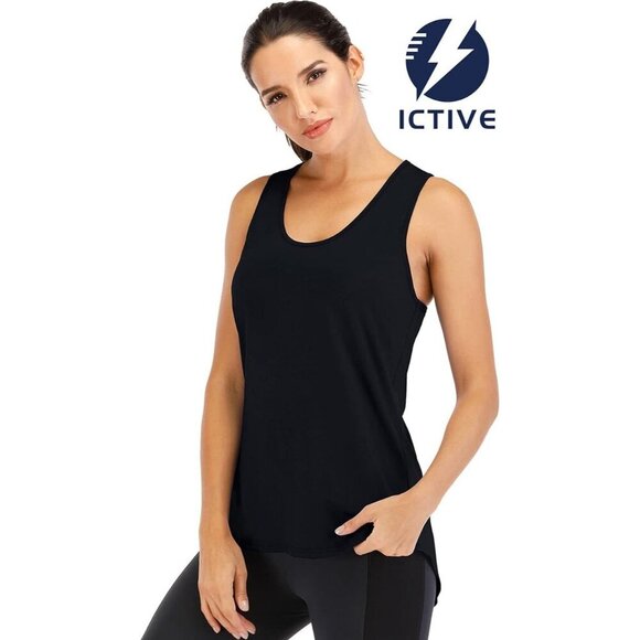 Women’s Backless Yoga Tank Top Loose Fit Workout Sleeveless Exercise - Picture 2 of 2